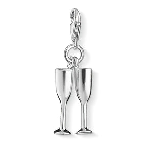 Thomas Sabo Charm Pendant "Champagne Glasses"