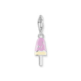 THOMAS SABO Charm Pendant Popsicle with White Stones Silver
