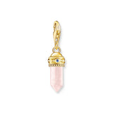 THOMAS SABO Charm Pendant Rose Quartz Gold