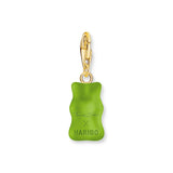 THOMAS SABO Charm pendant goldbears in green