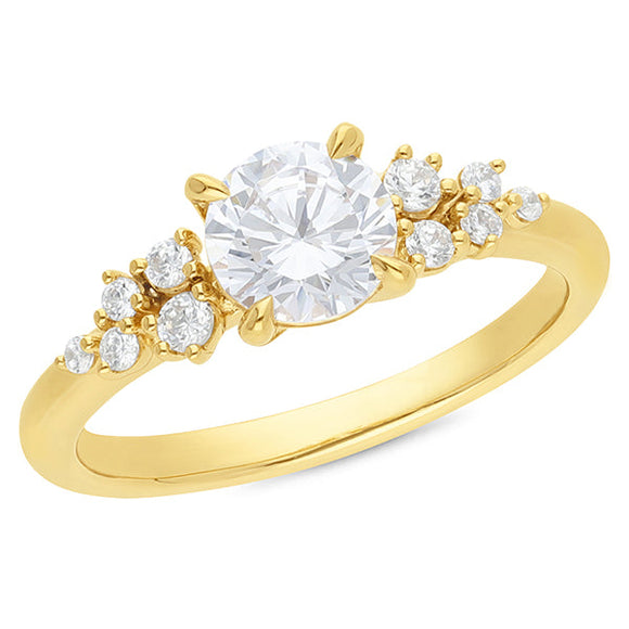 18ct yellow gold engagement rings discount