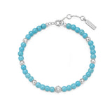 Ania Haie Silver Lab Created Turquoise Bracelet