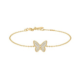 Ania Haie Gold Butterfly Pave Bracelet