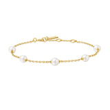 Ania Haie Gold Pearl Station Bracelet