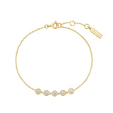 Ania Haie Gold Pave Multi Beaded Chain Bracelet