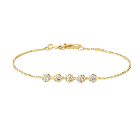 Ania Haie Gold Pave Multi Beaded Chain Bracelet