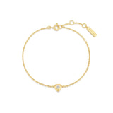 Ania Haie Gold Sparkling Tiny Shield Bracelet