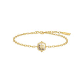 Ania Haie Gold Colour-Block Mother of Pearl Star Bracelet