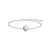 Ania Haie Silver Colour-Block Mother of Pearl Star Bracelet