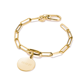 THOMAS SABO Connect Charm bracelet Paperclip Gold