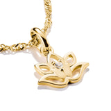 THOMAS SABO Connect Charm lotus flower with stones