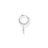 Thomas Sabo Single hoop earring with cross prendant silver