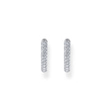 THOMAS SABO Hoop earrings with white zirconia pave