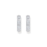 THOMAS SABO Hoop earrings with white stones