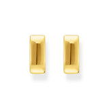 THOMAS SABO Hoop earrings in angular shape mini gold