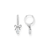 THOMAS SABO Romance Hoop earrings with bow pendant