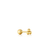 Ania Haie Gold Triple Barbell Single Earring