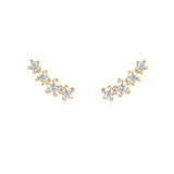 Ania Haie Gold Sparkle Climber Studs