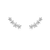 Ania Haie Silver Sparkle Climber Studs