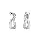 Ania Haie Silver Sparkle Double Huggies