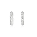 Ania Haie Silver Pave Huggies