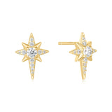 Ania Haie Gold Eight-Pointed Star Stud Earrings