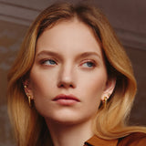 Ania Haie Gold Tiger Eye Huggie Hoop Earrings