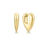 Ania Haie Gold Puffy Shield Hoop Earrings