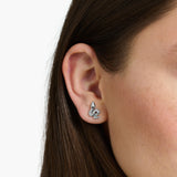THOMAS SABO Ear studs blackened snake