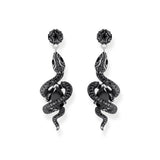 THOMAS SABO Earrings with snake pendant and zirconia