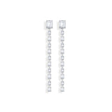 THOMAS SABO Drop Earrings with white stones silver