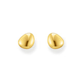 THOMAS SABO Ear studs in organic shape gold