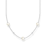 Thomas Sabo Necklace pearls and white stones silver