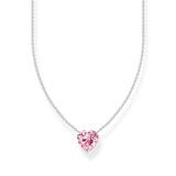 THOMAS SABO Necklace with pink heart-shaped pendant