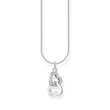 THOMAS SABO Necklace with intertwined hearts pendant and zirconia - silver