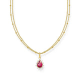 THOMAS SABO Vintage Romance double-row necklace with pendant