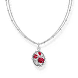 THOMAS SABO Romance Necklace with Red Roses pendant