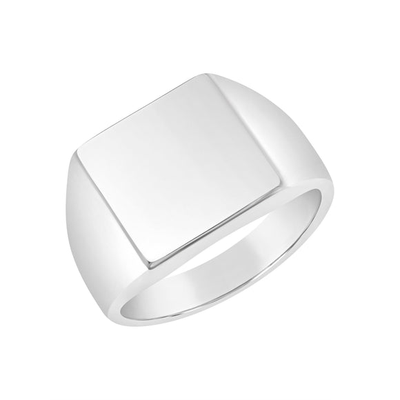 Sterling Silver Square Signet Ring