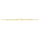 Gold-Plated Sterling Silver Infinity Bracelet