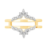 9ct Gold Total of 1/5ct Diamond Enhancer Ring