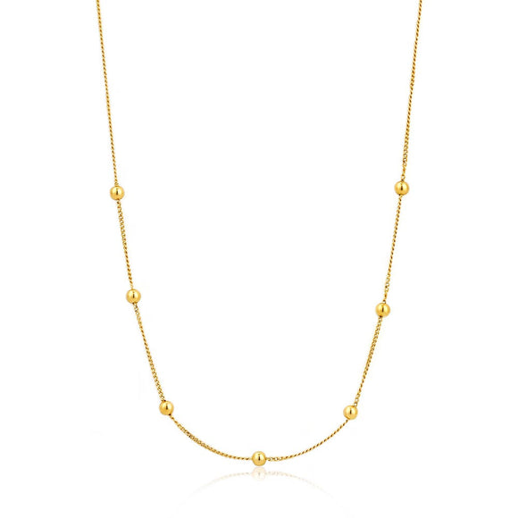 Ania Haie Modern Beaded Necklace - Gold