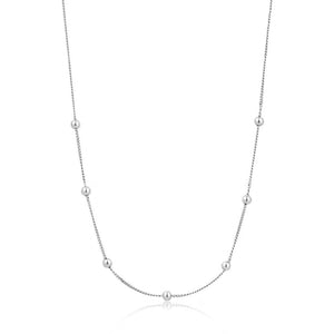 Ania Haie Modern Beaded Necklace - Silver