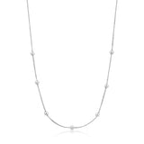 Ania Haie Modern Beaded Necklace - Silver
