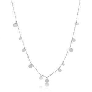 Ania Haie Geometry Mixed Discs Necklace - Silver
