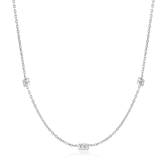 Ania Haie Silver Smooth Twist Chain Necklace