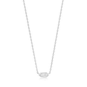 Ania Haie Silver Sparkle Emblem Chain Necklace