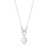 Ania Haie Silver Pearl Sparkle Pendant Necklace