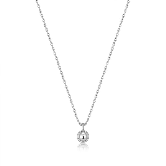 Ania Haie Silver Orb Drop Pendant Necklace