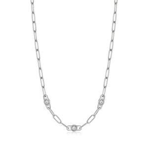 Ania Haie Silver Orb Link Chunky Chain Necklace