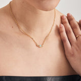Ania Haie Gold Orb Amazonite Link Necklace